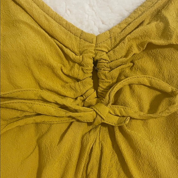 Express Mustard Ruffle Tank Top - Picture 5 of 6